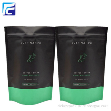 Resealable Matt ziplock plastic bags for spices